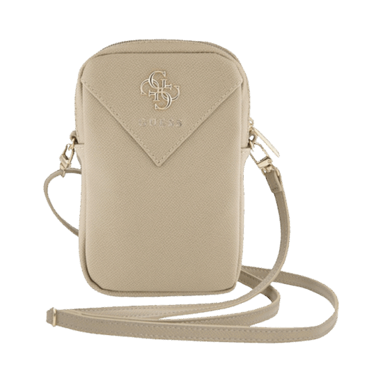 Guess Big 4G Metal Logo Pouch met Riem - (Geschikt voor toestellen tot 7 Inch) - Goud