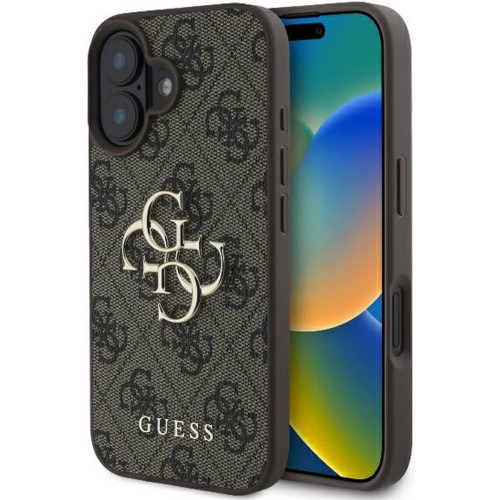 GUESS - iPhone 16 Plus - Phone Case -Brown - Logo