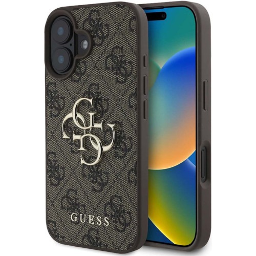 GUESS - iPhone 16 - Phone Case - Brown