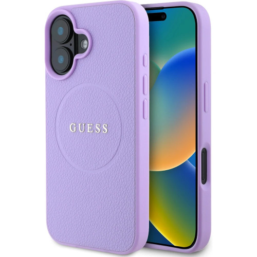 GUESS - iPhone 16 - Phone Case - Purple - Ring