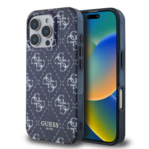 GUESS - iPhone 16 Pro - Phone Case - Denim Effect