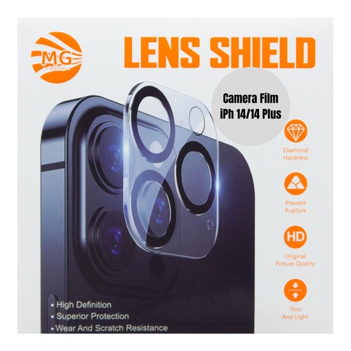 MG - Geschikt Voor iPhone 14 / 14 Plus HD Achteruitrijcamera Lensbeschermer Gehard glasfilm