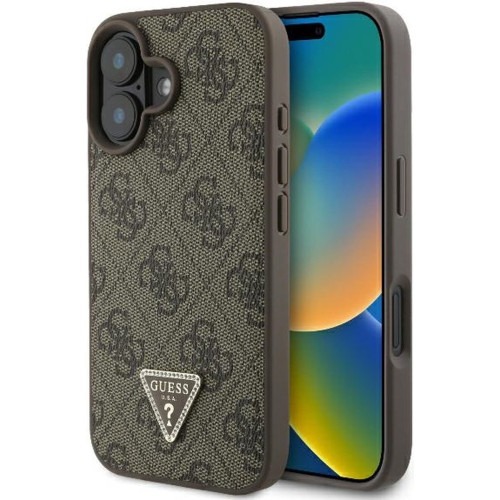 GUESS - iPhone 16 Pro - Phone Case - Brown - Triangle