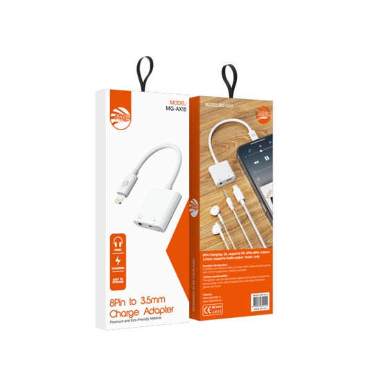 MG Oplaad- en Audio Adapter - AX15 - Wit