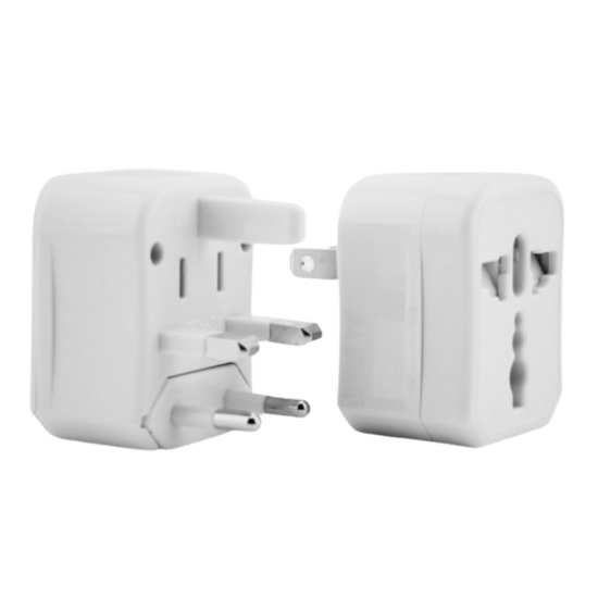MG - Reisstekker van EU naar VS/USA - Wereldstekker - Reis Adapter - Wit -Travel Adapter