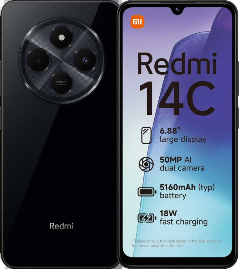 Xiaomi Redmi 14C - 4/128GB - Midnight Black (Als Nieuw)