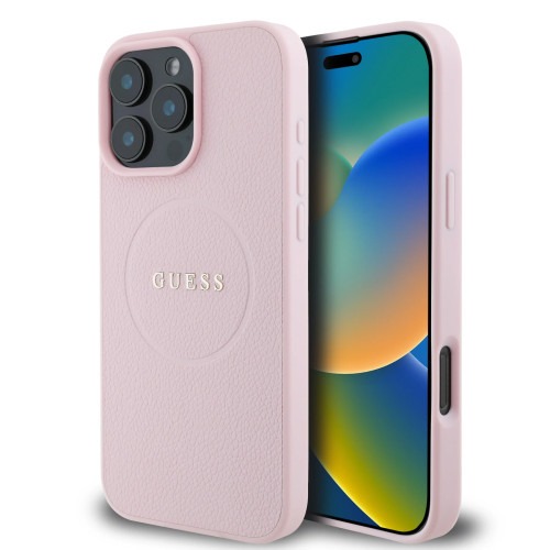 GUESS - iPhone 16 Pro Max - Phone Case - Roze (MagSafe)