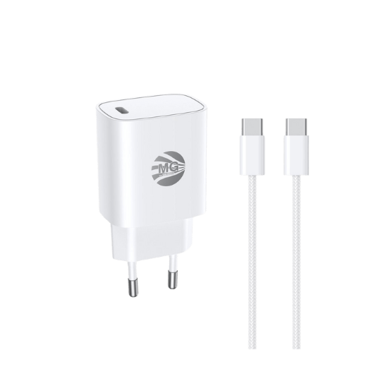 MG CDA139 - Adapter met Kabel - GaN Technologie - 30W Adapter - 60W Kabel - Super Fast Charging - Wit