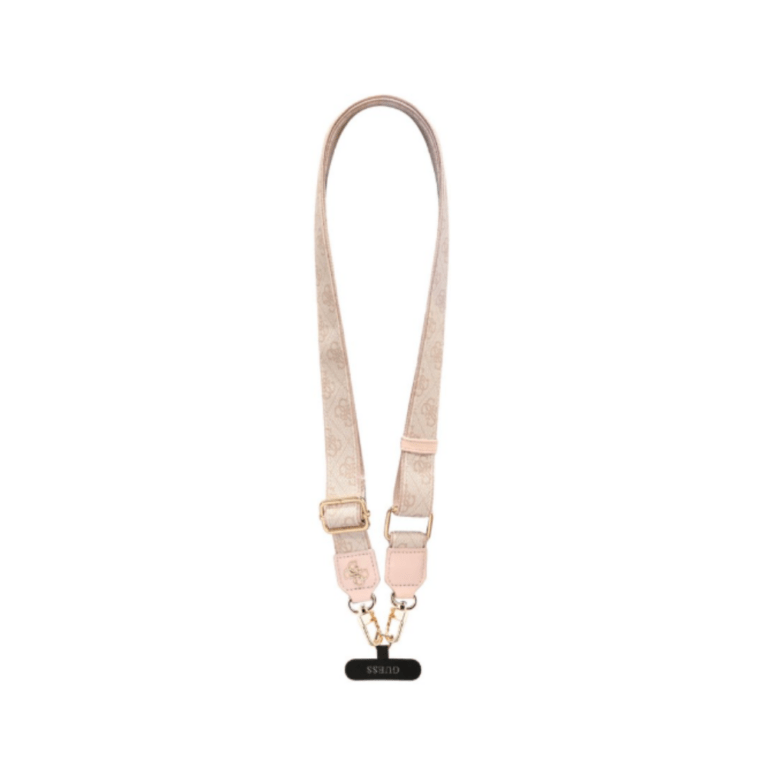 Guess Crossbody Strap - PU Leather Metal Logo - Pink
