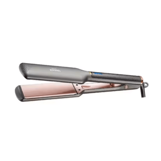 KEMEI KM-3137 - Brede Keramisch Stijltang - Zwart