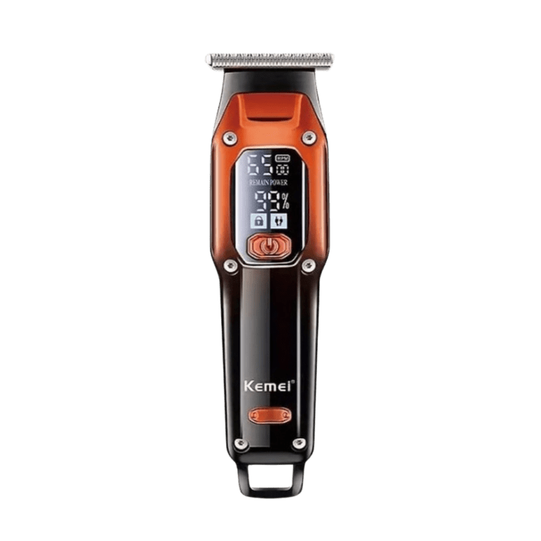 Kemei KM 273 - Draadloze Tondeuse & Trimmer - Rood