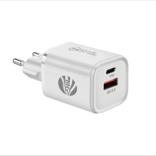 MG DLS31 - Universeel Adapter 30W - Super Fast Charging - Wit - 2 Poorten - USB + USB-C