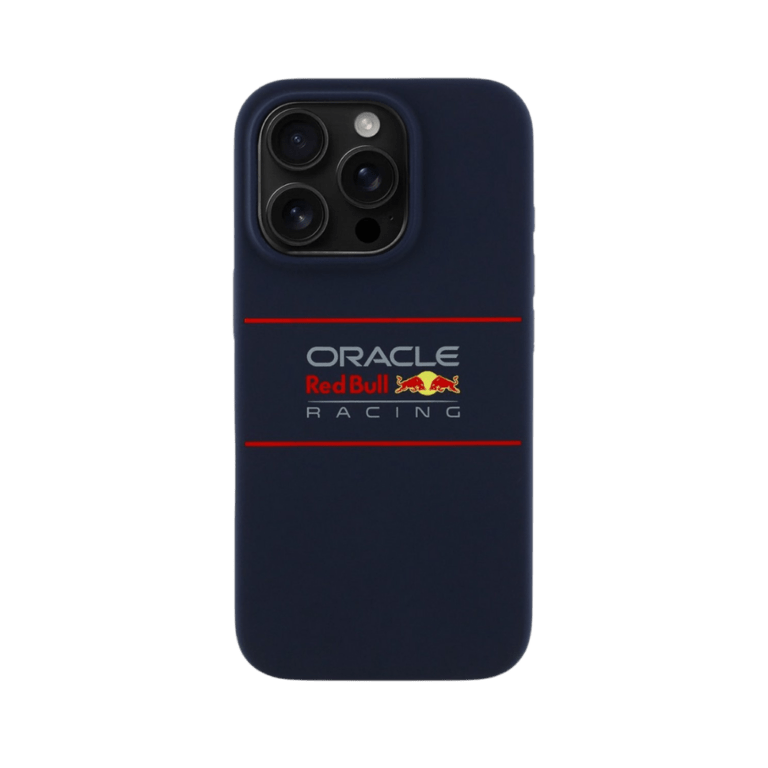 Red Bull Racing Silicone Oversize Horizontal Logo Back Cover hoesje met MagSafe voor Apple iPhone 16