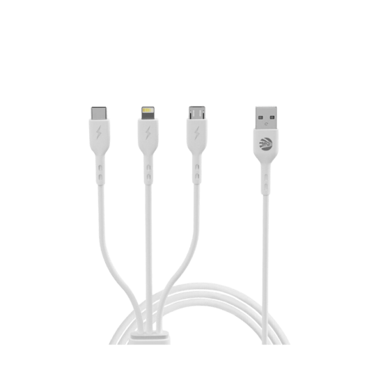 MG X173 - Oplaadkabel 3 in 1 Lightning/USB-C/MicroUSB - iPhone/iPad/Android