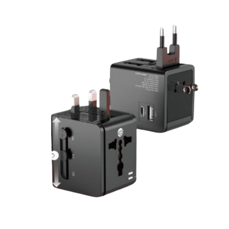 MG HC155 - Reisstekker van EU naar USA - Wereldstekker - Reis Adapter - Zwart - Travel Adapter