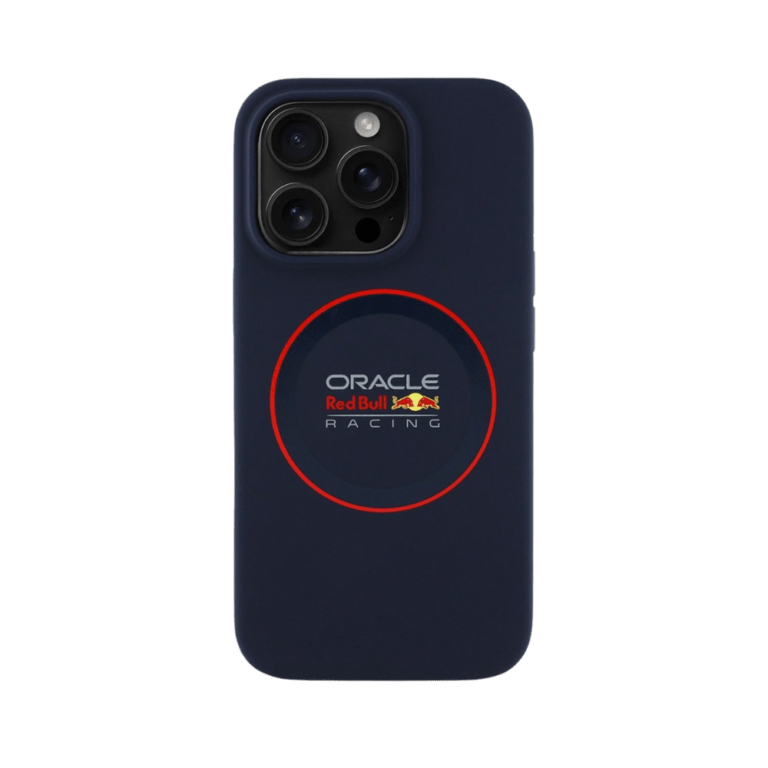 Red Bull Racing Silicone Red Ring Back Cover hoesje met MagSafe voor  iPhone 14 Pro - Donkerbla