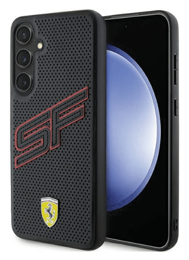 Ferrari Case - Samsung Galaxy S24+ - Hardcase Perforated - Black