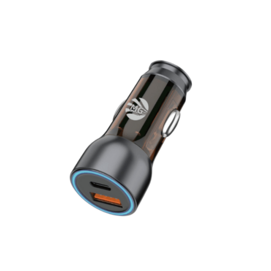 MG DLS52C - Autolader DUAL USB - USB + USB-C - 38W - Snellader - Sigarettenaansteker - Power D