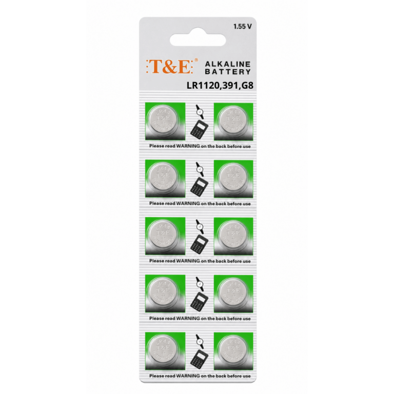 Alkaline Battery 1.55 V - LR1120,391,G8 - 1 Strip