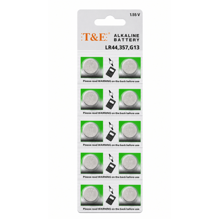 Alkaline Battery 1.55 V - LR44,357,G13 - 1 Strip