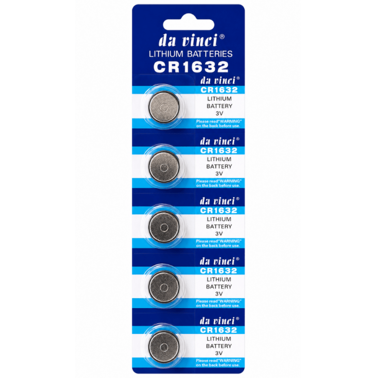 Da Vinci Lithium Batteries CR1632 3V - Silver Cell - 1 Strip