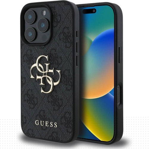 GUESS - iPhone 16 Pro Max- Phone Case - Black - Logo