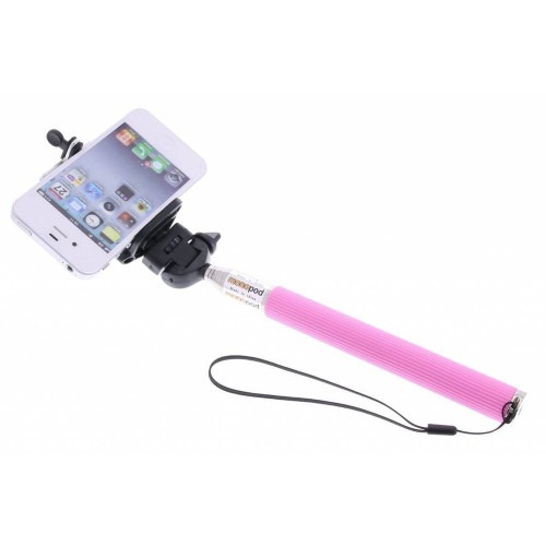 Selfie Monopod Stick - Multi-Function - Pink