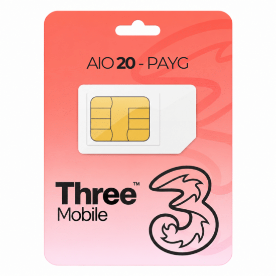 Three Mobile PAYG £35 Data Pack - Unlimited Data - (UK ONLY)