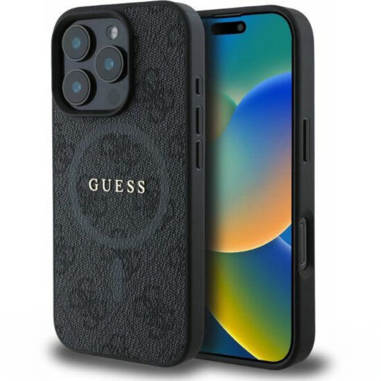 Guess 4G Ring MagSafe - Case for iPhone 16 Pro Max - Black