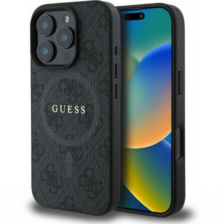 Guess 4G Ring MagSafe - Case for iPhone 16 Pro Max - Black