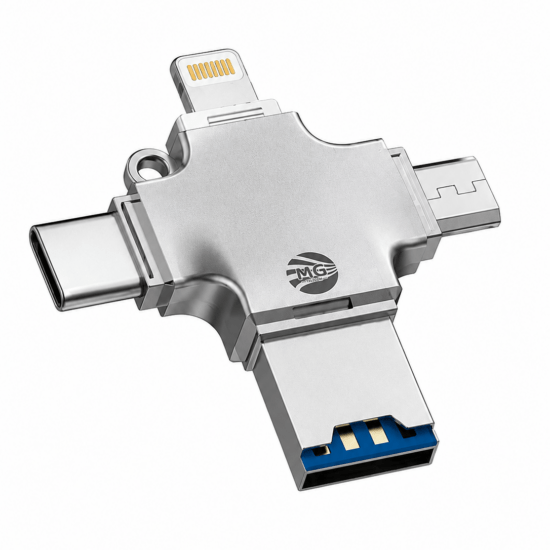 MG B24  - 4-IN 1  - Kaartlezer - Zilver