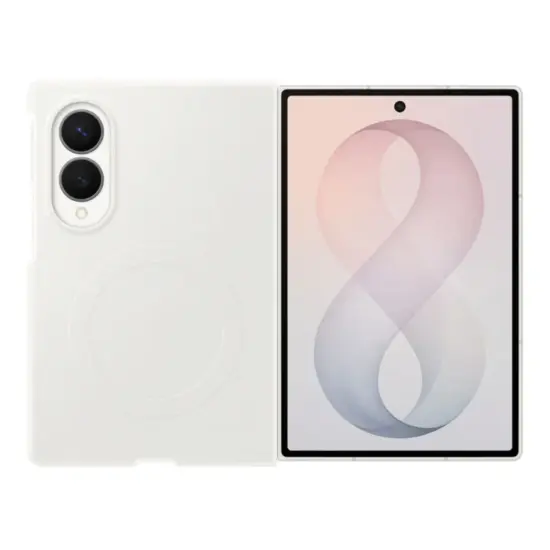Samsung Silicone Magnet  -  Hoesje voor - Galaxy Z Fold 8 -  Crème