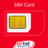 Ortel Mobile Sim Card incl. €2.5 beltegoed + 1GB internet-0