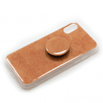Iphone X HOESJE bruin marmer print-12226