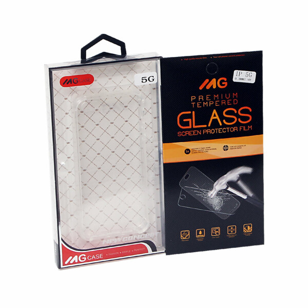 Bumper hoesje voor een ultieme bescherming + Tempered Glass voor Apple iPhone 5G/5S  | Combodeal ! |