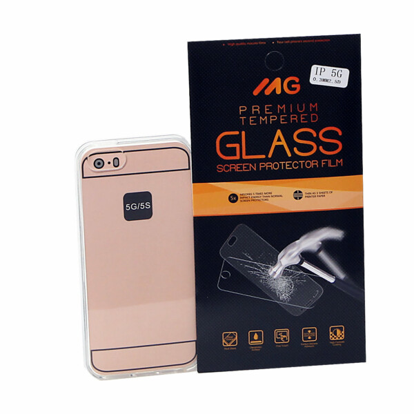 TPU hoesje voor een ultieme bescherming + Tempered Glass voor Apple iPhone 5G/5S | Combodeal ! |