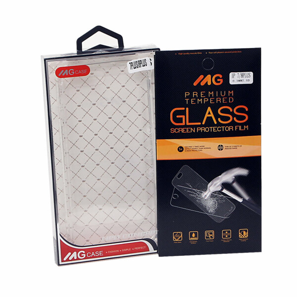 Bumper hoesje voor een ultieme bescherming + Temperde Glass voor Apple iPhone 7 Plus / 8 Plus | Combodeal ! |