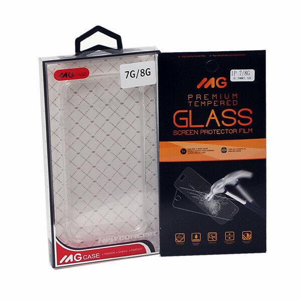 Bumper hoesje voor een ultieme bescherming + Tempered Glass voor Apple iPhone 7G/8G  | Combodeal ! |