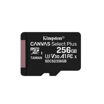 Kingston MicroSDHC Card -  256GB  - Class 10 + SD Adapter