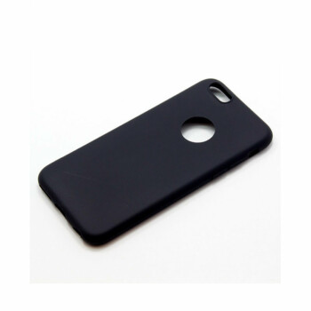 Apple iPhone 6(s) Soft Siliconen Hoesje - Zwart