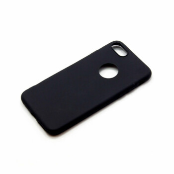 Apple iPhone 7/8 Soft Siliconen Hoesje - Zwart
