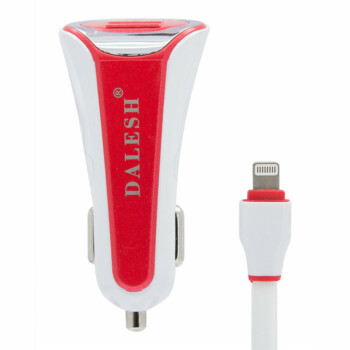 Autolader USB naar Lightning Kabel - Dalesh - Rood