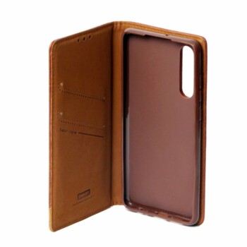 Huawei P30 Book Case - Bruin