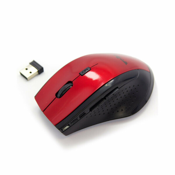2.4 GHz Wireless Optical Mouse - Rood
