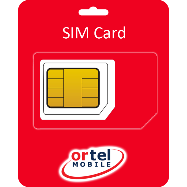 Ortel Mobile Simkaart - €2.50 Beltegoed + 1GB Internet