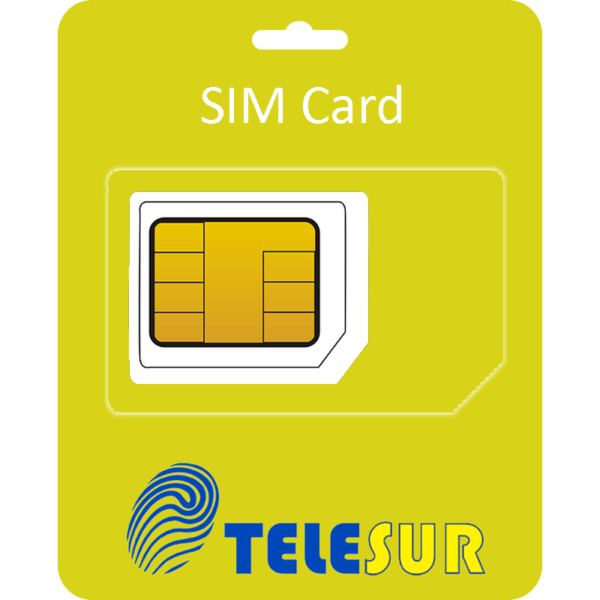 TeleSur Sim Card - €5 Beltegoed