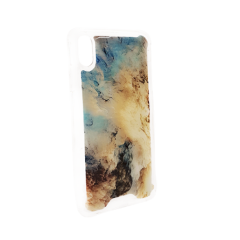 Apple iPhone XS Max -  MG Design Backcover - Blue Marble