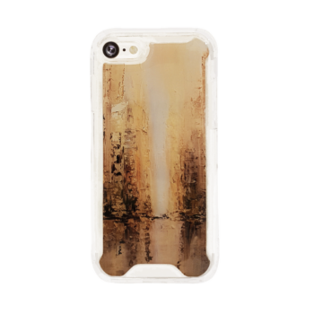 Apple iPhone 7 / 8 / SE (2020) - MG Design Backcover - Brown Stone Marble