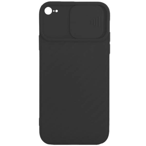 Apple iPhone 7/8 backcover met camera bescherming - Zwart