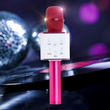 Karaoke Microfoon – Q7 Draadloos – Bluetooth Verbinding – Paars – Voor de gezelligste feestjes